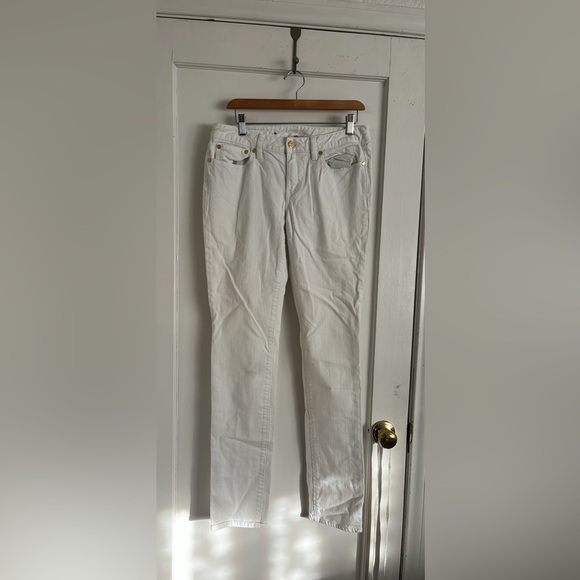 Tory Burch White Denim Jeans Women’s Size 30 Super Skinny Jeans - Picture 1 of 10